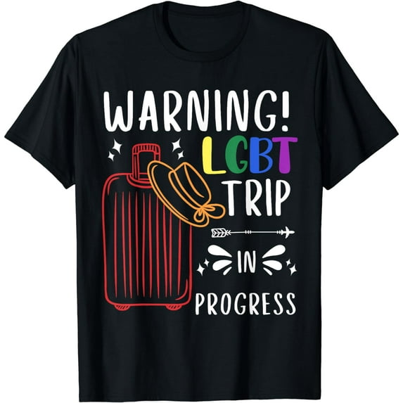 LGBT Trip 2024 Rainbow Flag Gay Pride Matching Vacation T-Shirt