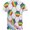thumbnail image 1 of LGBT World Cup LGBT Pride Soccer Ball All Over Mens T Shirt Multi SM, 1 of 2