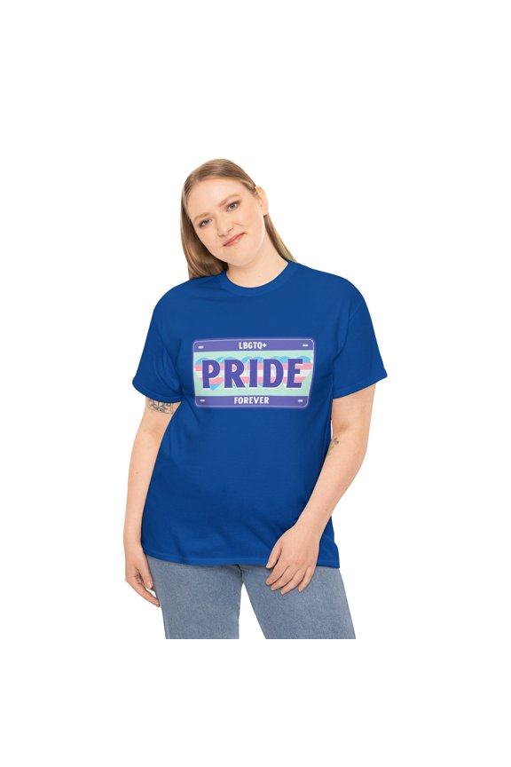 LGBTQ+ Forever Women Men Gay Pride Shirt Rainbow Plus Size Tops for Women