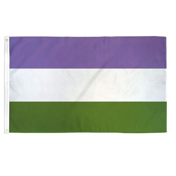Genderqueer Flag 3x5ft Poly