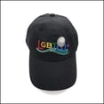 thumbnail image 1 of LGBTQ+ Golf Embroidered Logo Cap | Black Cotton Twill Unisex Golf Hat | Lightweight & Quick-Dry Sports Accessory, 1 of 3