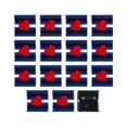 Square Pin Back LGBTQ+ Leather Pride Flag Pinback Buttons - 1.5 Inch Square - 15 Pack ...