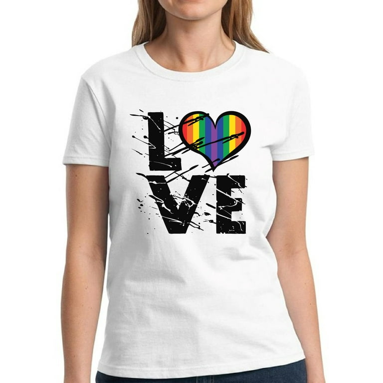 Lgbt Gay Pride Love Heart Shirt, Gay Lesbian T-Shirt Graphic Lgbt Gay Pride Love Heart Shirt, Gay Lesbian T-Shirt Graphic