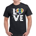 thumbnail image 1 of LGBTQ Lesbian Gay Love White T-Shirt for Men - S M L XL 2XL 3XL 4XL 5X Graphic Tee Husband Gay Support Tshirt Gift, 1 of 2