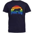 thumbnail image 1 of LGBTQ Lion Retro Sun Pride Mens T Shirt Navy 3X-LG, 1 of 1