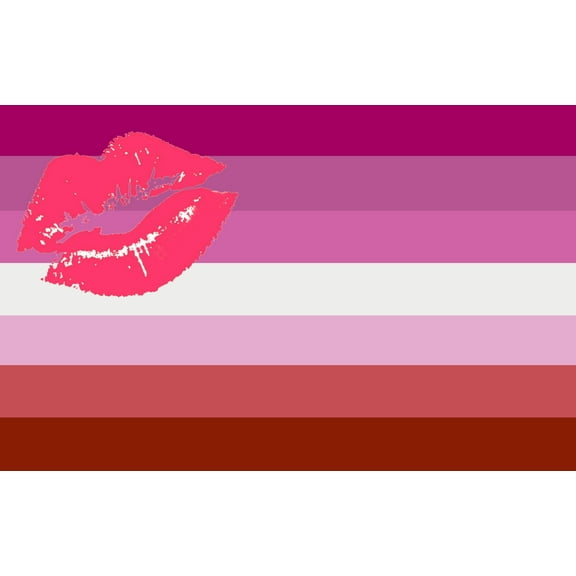 Lipstick Lesbian Flag 3x5ft Poly