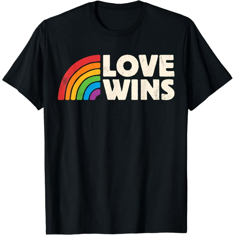Vintage Love Wins, Gay Pride Lgbt Rainbow Flag T Shirt Vintage Love Wins, Gay Pride Lgbt Rainbow Flag T Shirt