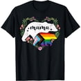 thumbnail image 1 of LGBTQ Mama Bear Progress Pride Flag Gay Equal Rights Rainbow T-Shirt, 1 of 3