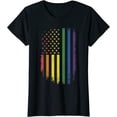thumbnail image 1 of LGBTQ Pride Month US American Rainbow Flag for Equal Rights T-Shirt, 1 of 3