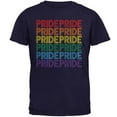 thumbnail image 1 of LGBTQ Pride Rainbow 70's Repeat Mens T Shirt Navy LG, 1 of 1