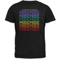 thumbnail image 1 of LGBTQ Pride Rainbow Waterfall Block Mens T Shirt Black SM, 1 of 1