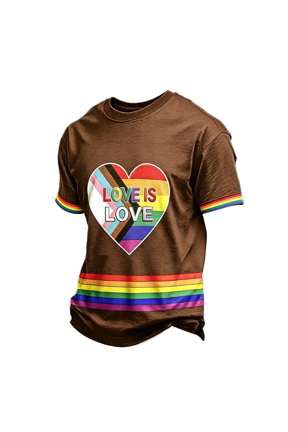LGBTQ+ Pride T-Shirt for Men, Rainbow Pride “Be You” Equality Short Sleeve Casual Tee