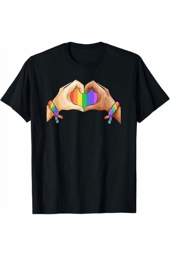 LGBTQ Rainbow Flag Shirt Gay Pride Cool LGBT Transgender Lesbian Awareness Vintage Ally T-Shirt Unisex Pure Cotton Tee