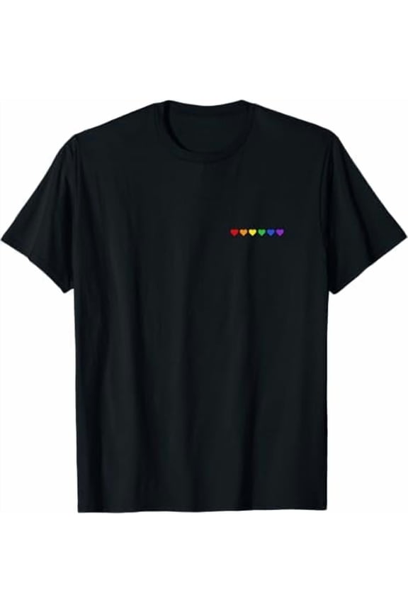 LGBTQ Rainbow Flag Shirt Gay Pride Cool LGBT Transgender Lesbian Awareness Vintage Ally T-Shirt Unisex Pure Cotton Tee