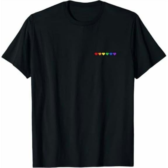 LGBTQ Rainbow Flag Shirt Gay Pride Cool LGBT Transgender Lesbian Awareness Vintage Ally T-Shirt Unisex Pure Cotton Tee