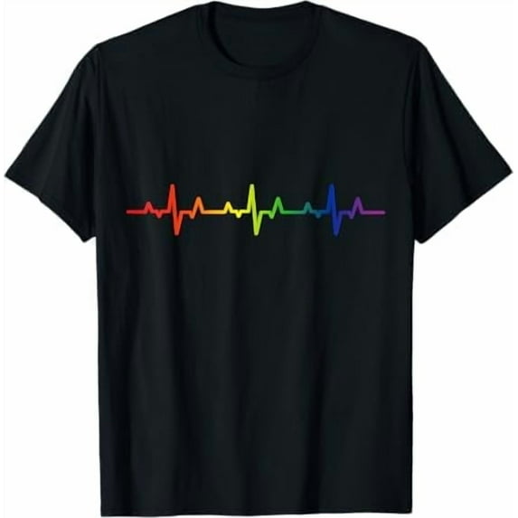 LGBTQ Rainbow Flag Shirt Gay Pride Cool LGBT Transgender Lesbian Awareness Vintage Ally T-Shirt Unisex Pure Cotton Tee