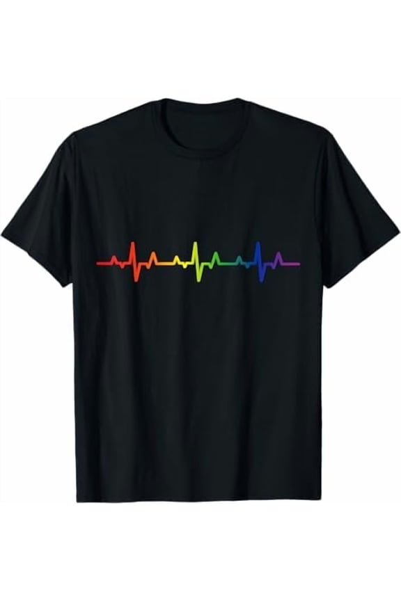 LGBTQ Rainbow Flag Shirt Gay Pride Cool LGBT Transgender Lesbian Awareness Vintage Ally T-Shirt Unisex Pure Cotton Tee