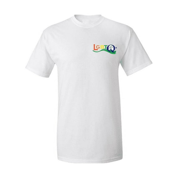LGBTQ+ Running Embroidered Logo Tee-Shirt | Short Sleeves Dry-Fit Training T-Shirt | Crew Neck Sports Top
