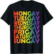 LGBTQ, gay pride, lgbt, rainbow, homosexuality, mongay T-Shirt