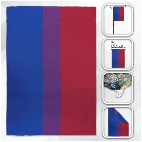 LGBTQIA+ Bisexual Garden Flag (12.5" x 18") Pole Not Included