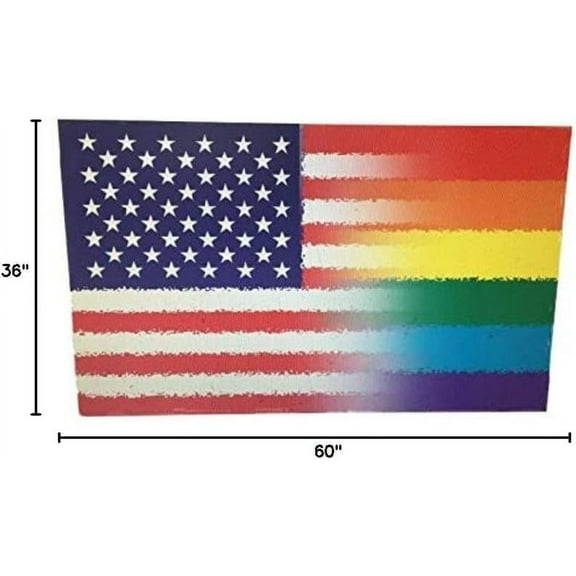 LGBTQIA Gay Pride Rainbow Flag With Grommets 3' X 5'