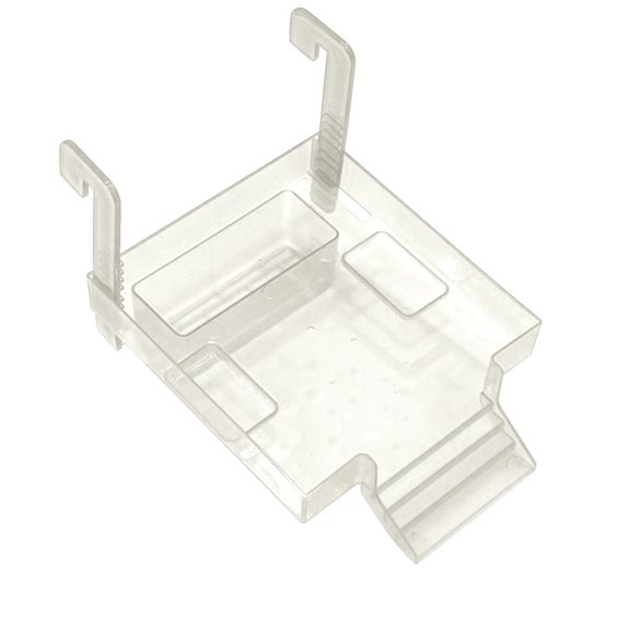 LGCASL Animal Island with Reptile Stairs Turtle Climbing Platform with House 3 Color Options Plastic Reptile for Aquarium Or Terrarium Perfect for Brazilian Turtles and Turtles, Transparent