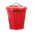 thumbnail image 1 of LGCASL Cute Trash Can Creative with Lid Living Room Bedroom Table Trash Can Storage Can Flower Pot, 1X Mini Trash Can Red 2.56*3.54*3.74Inch, 1 of 8