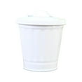 thumbnail image 1 of LGCASL Cute Trash Can Creative with Lid Living Room Bedroom Table Trash Can Storage Can Flower Pot, 1X Mini Trash Can White 2.56*3.54*3.74Inch, 1 of 8