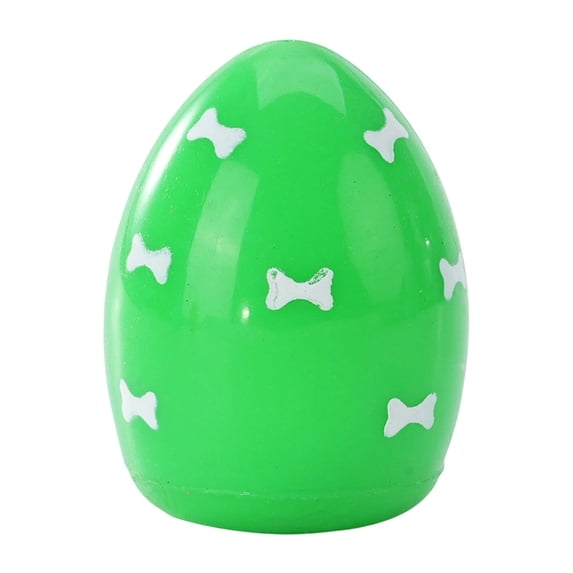 LGCASL Easter Talking Egg Pet Toy Dog Toys Soft Bouncing Egg with Squeaker Easter Egg Puppy Toys Designs Indoor Outdoor Interactive Throw and Orbs Interactive Small Dog Toys, Green