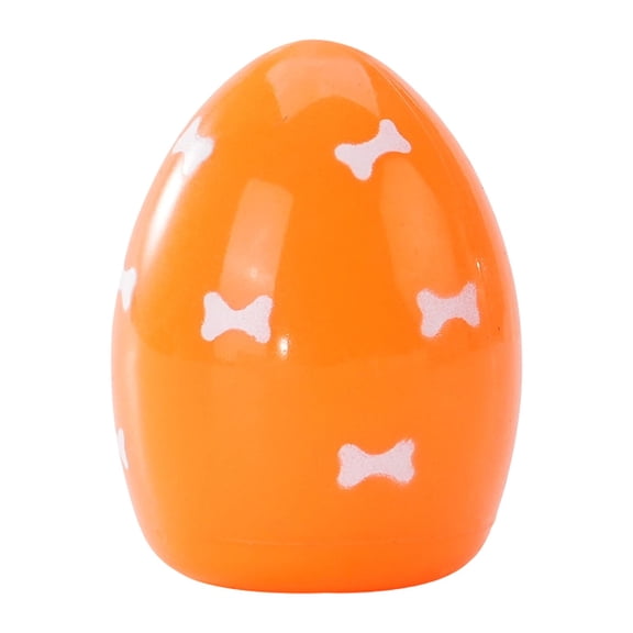 LGCASL Easter Talking Egg Pet Toy Dog Toys Soft Bouncing Egg with Squeaker Easter Egg Puppy Toys Designs Indoor Outdoor Interactive Throw and Orbs Interactive Small Dog Toys, Orange