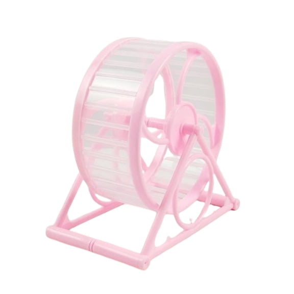 LGCASL Hamster Ball Ultra-Quiet Running Wheel Pink, Hamster Exercise Wheel Silent Treadmill Running Cage with Bracket Suitable for Hamsters Golden Bears Gerbils,Treadmill