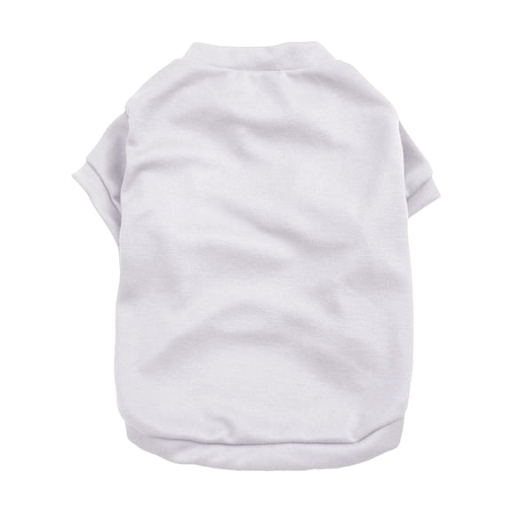 LGCASL Lightweight and Breathable Spring Pullover for Pets Dog T Shirt Soft Cotton Basic Pet Shirt Lightweight Breathable Pullover Design for Small and Medium Dogs Puppy (White, Xs)