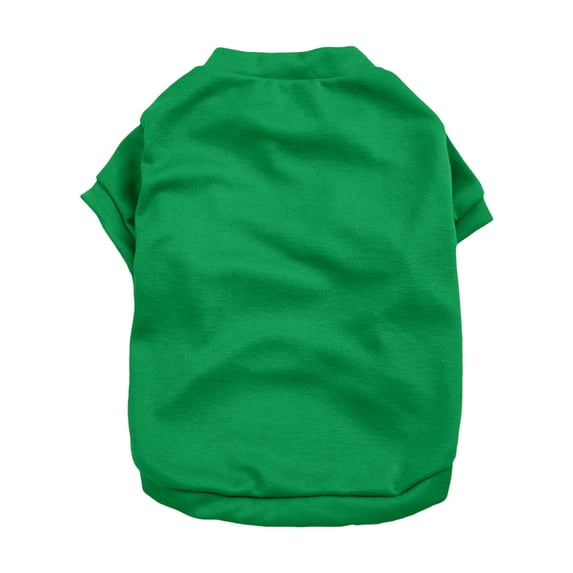 LGCASL Lightweight and Breathable Spring Pullover for Pets Dog T Shirt Soft Cotton Basic Pet Shirt Lightweight Breathable Pullover Design for Small and Medium Dogs Puppy (Green, Xs)