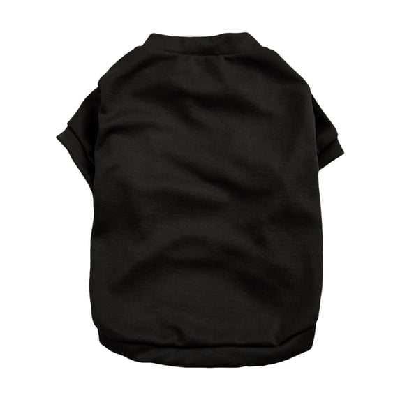 LGCASL Lightweight and Breathable Spring Pullover for Pets Dog T Shirt Soft Cotton Basic Pet Shirt Lightweight Breathable Pullover Design for Small and Medium Dogs Puppy (Black, L)