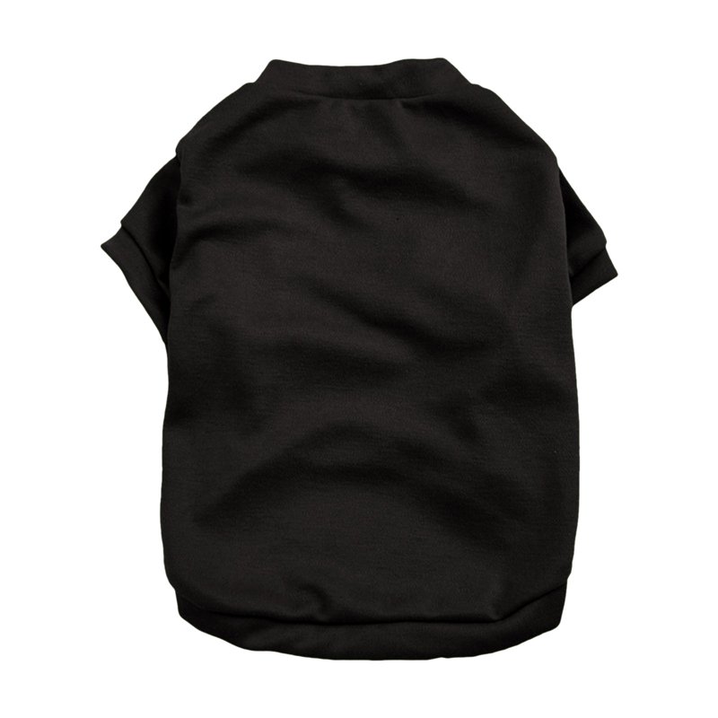 LGCASL Lightweight and Breathable Spring Pullover for Pets Dog T Shirt Soft Cotton Basic Pet Shirt Lightweight Breathable Pullover Design for Small and Medium Dogs Puppy (Black, Xs)