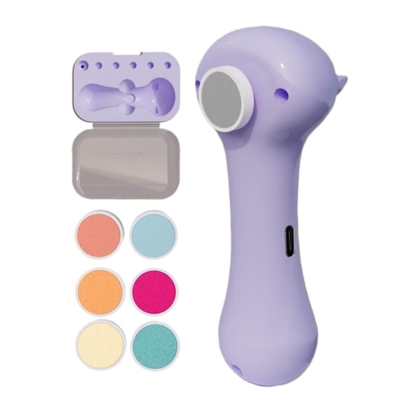 LGCASL Pet Nail File, Nail Sander for Dogs Sharpener and Nozzle for Animals with 6 Replacement Heads Nail Drill for | for Parrot Parrot Budgies, Purple