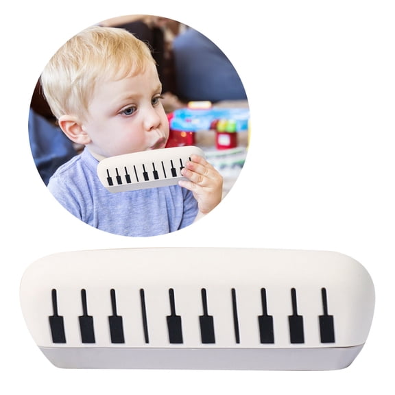 LGHDIWN 16-Hole Cartoon Kids Harmonica 2025 New Silicone Mini Harmonica for Kids Children - Key of C - Removable Full Body Washable - Cute Musical Instruments for Toddler