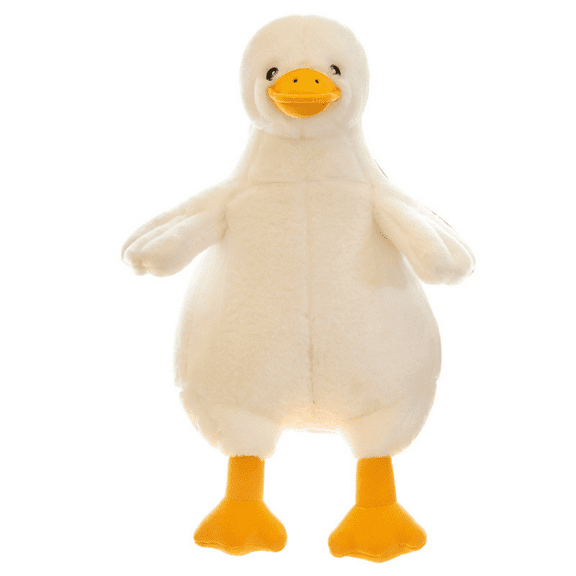 LGHDIWN 23.6'' Silly Goose Plush Stuffed Animal Toy,Swan Stuffed Animal,White Fluffy Cute Goose Funny Duck Plush Swan Toys Gifts for Kids Cuddly Realistic Plushies for Birthday