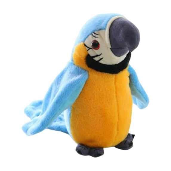 LGHDIWN 8'' Cute Talking Parrot Repeats What You Say Electronic Interactive Plush Toy Stuffed Animal Record Parrot Waving Wings Funny Bird Toys for Children Girls Boys Best Xmas Gift