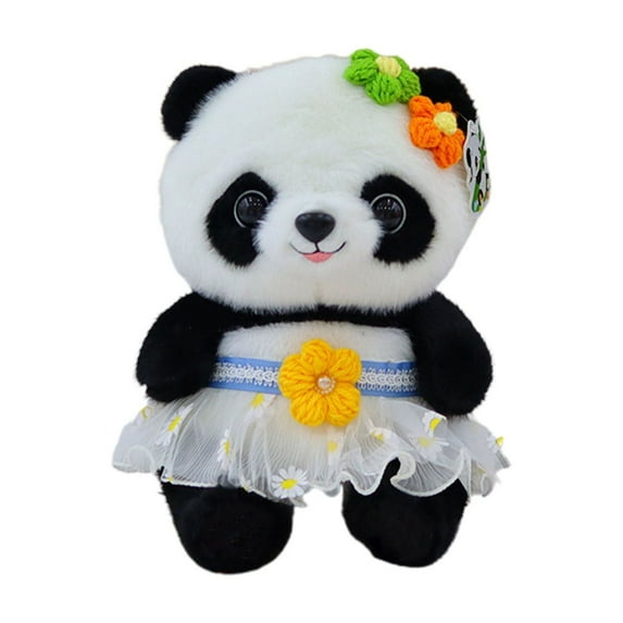 LGHDIWN 9.8" Panda Stuffed Animals Plush, Cute Plushies for Animal Themed Parties Teacher Student Award, Animal Toys for Baby, Boy, Girls, Great for Nursery, Room Decor, Bed