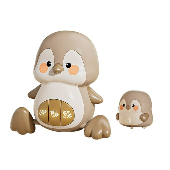 LGHDIWN Baby Toys 6-12 Months, Musical Penguins Crawling Baby Toys, Early Learning Toy for Tummy Time with Light & Sound, Birthday Gifts for Babies New Born Boys Girls