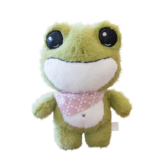 LGHDIWN Frog Stuffed Animals Toy with Doll Clothes, Frog Stuffed Animals Plush Toy with Removable Clothes Cute Soft Frog Plush Stuffed Gifts for Kids - 9.8 Inch
