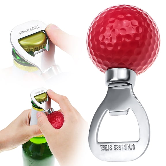 LGHDIWN Golf Ball-Shaped Funny Bottle Opener - Novelty Kitchen Tool for Food Lovers and Enthusiasts, Unique Gadget for Home, Office or as a Gift for Cooking Hobbyists