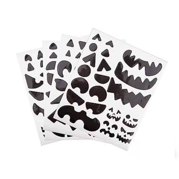 LGHDIWN Halloween Stickers Pumpkin Decorations Stickers, 8 Sheets Pumpkin Stickers Crafts, Make a Pumpkin Face Stickers, Halloween Decorations, Autumn Pumpkin Decor Stickers