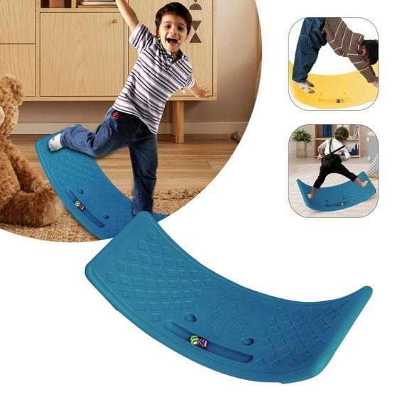 LGHDIWN Kids Curved Wobble Plastic Balance Board Non Slip Balance Board Toy Wobble Disk for Toddler Exercise Motor Skills, Reading, Gaming, TV, Outdoor and Indoor