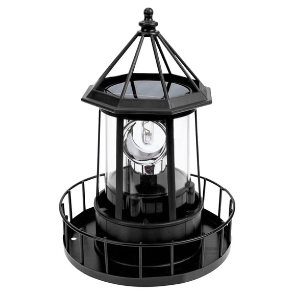 LGHDIWN Lighthouse Design Solar LED Rotatable Garden Spotlight - Auto 360° Motion Light for Yard, Courtyard or Balcony, Illuminates at Night with Energy-Saving Solar Power
