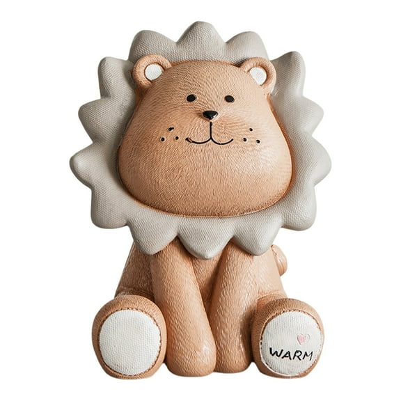 LGHDIWN Lion Money Bank with Lovely Big Head, Shatterproof Cute Cartoon Lion Piggy Bank, First Coin Bank, Best Christmas Birthday for Kids Boys Girls Home Decoration