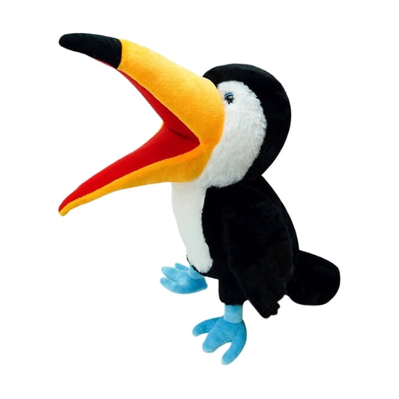 LGHDIWN Parrot Hand Plush Puppet Cute Bird Interactive Storytelling Cute Soft Plush Toy Creativity and Imagination Easter Christmas Birthday Gifts for Toddlers Kids,13.7’’