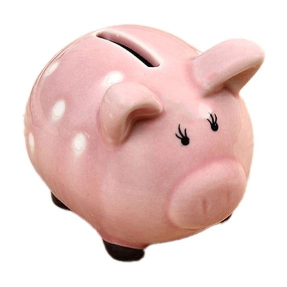 LGHDIWN Piggy Bank for Kids, Cute Plastic Pig Money Box, Toddler Piggy Bank for Boys and Girls, Durable Money Saving Box for Children, Cute Creative Gifts for Birthday