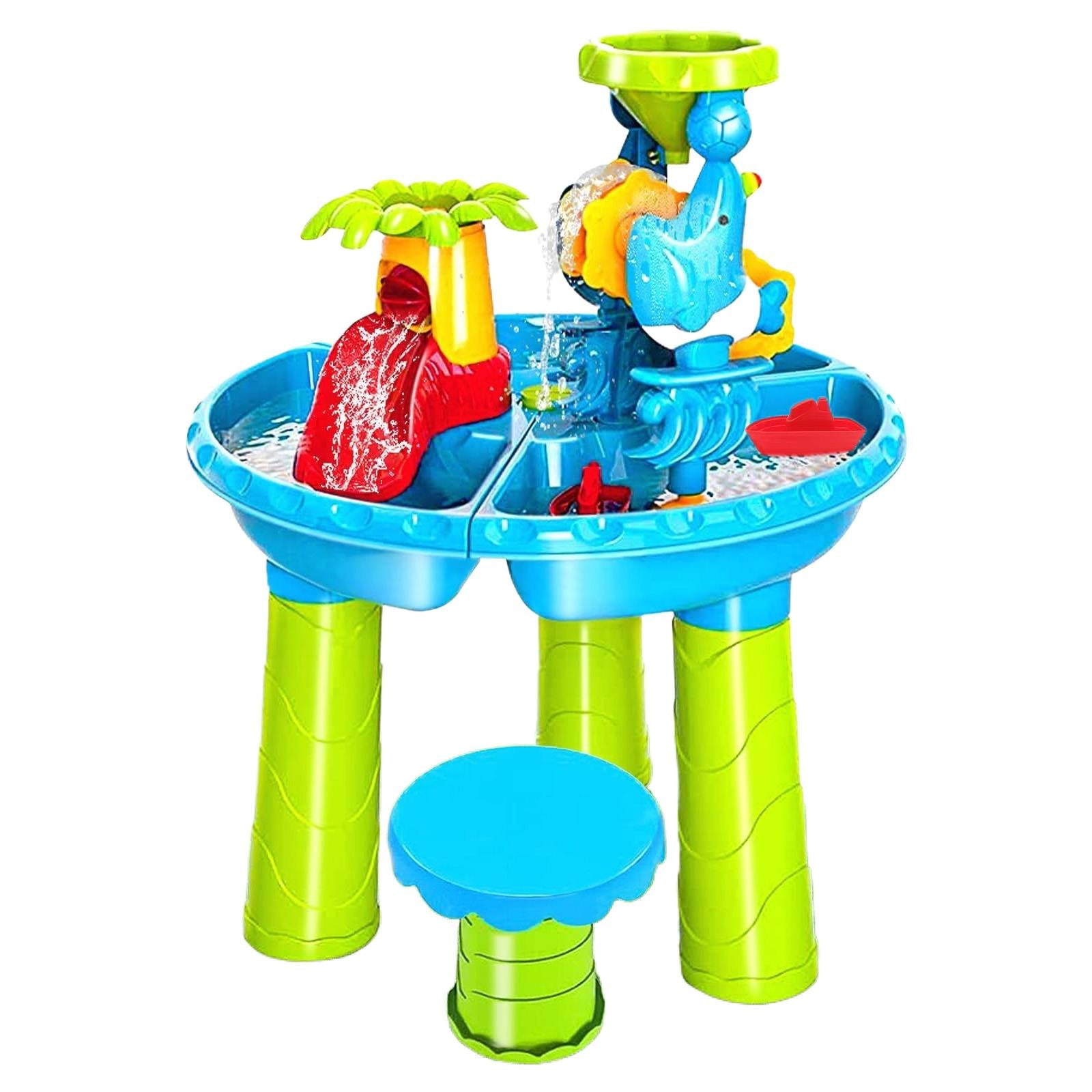LGHDIWN Water Table for Toddlers 3-5, Kids Sand Water Table, Sand and WaterActivity Sensory Tables Summer Outdoor Toys Beach Toys for Outside Backyard for Kids Toddlers